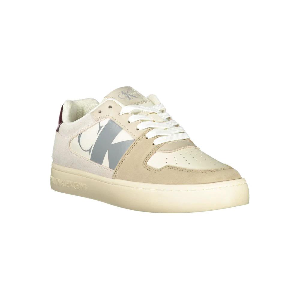 Calvin Klein Beige Polyurethane Men Sneaker Calvin Klein