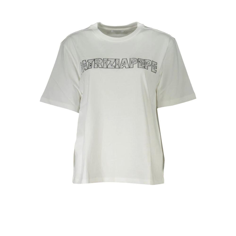 Patrizia Pepe White Cotton Women T-Shirt