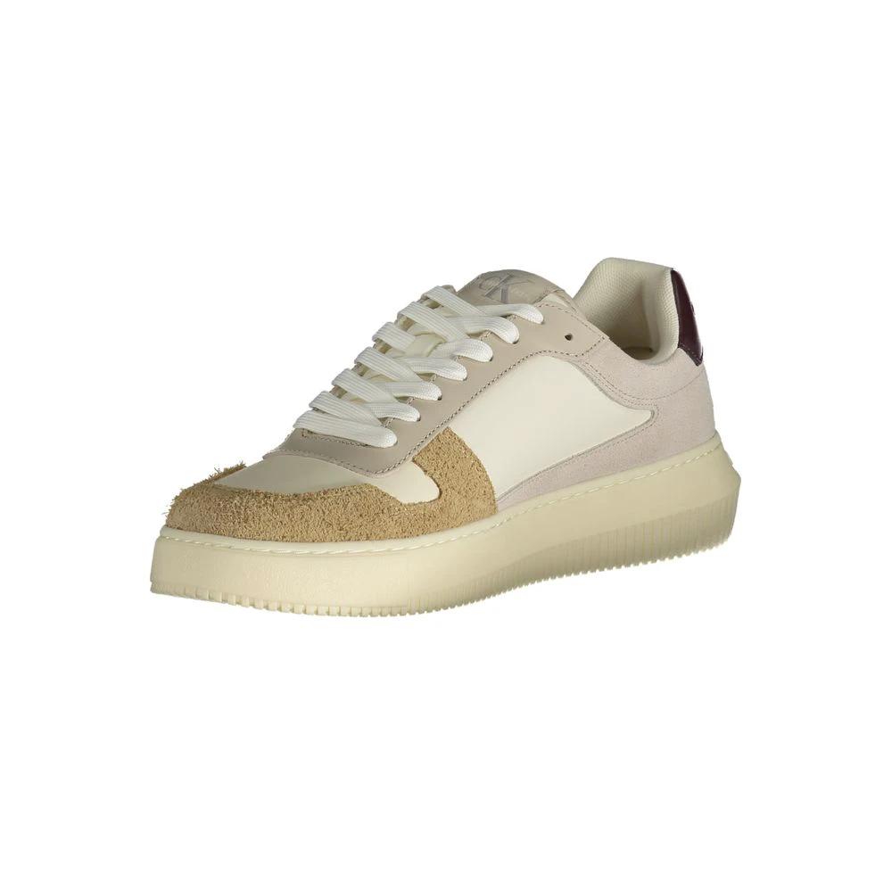 Calvin Klein Beige Polyurethane Men Sneaker Calvin Klein