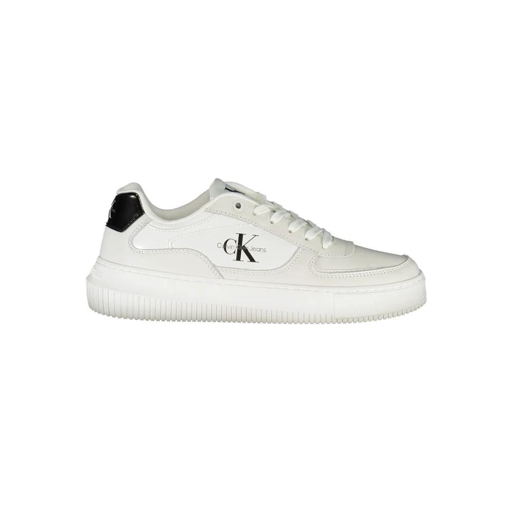 Baskets Calvin Klein en cuir blanc pour femme
