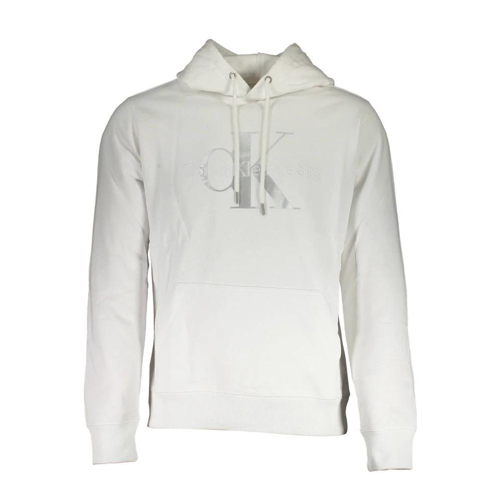 Pull en coton blanc Calvin Klein pour homme