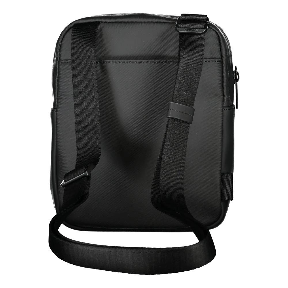 Calvin Klein Sleek Black Recycled Polyester Shoulder Bag by Calvin Klein