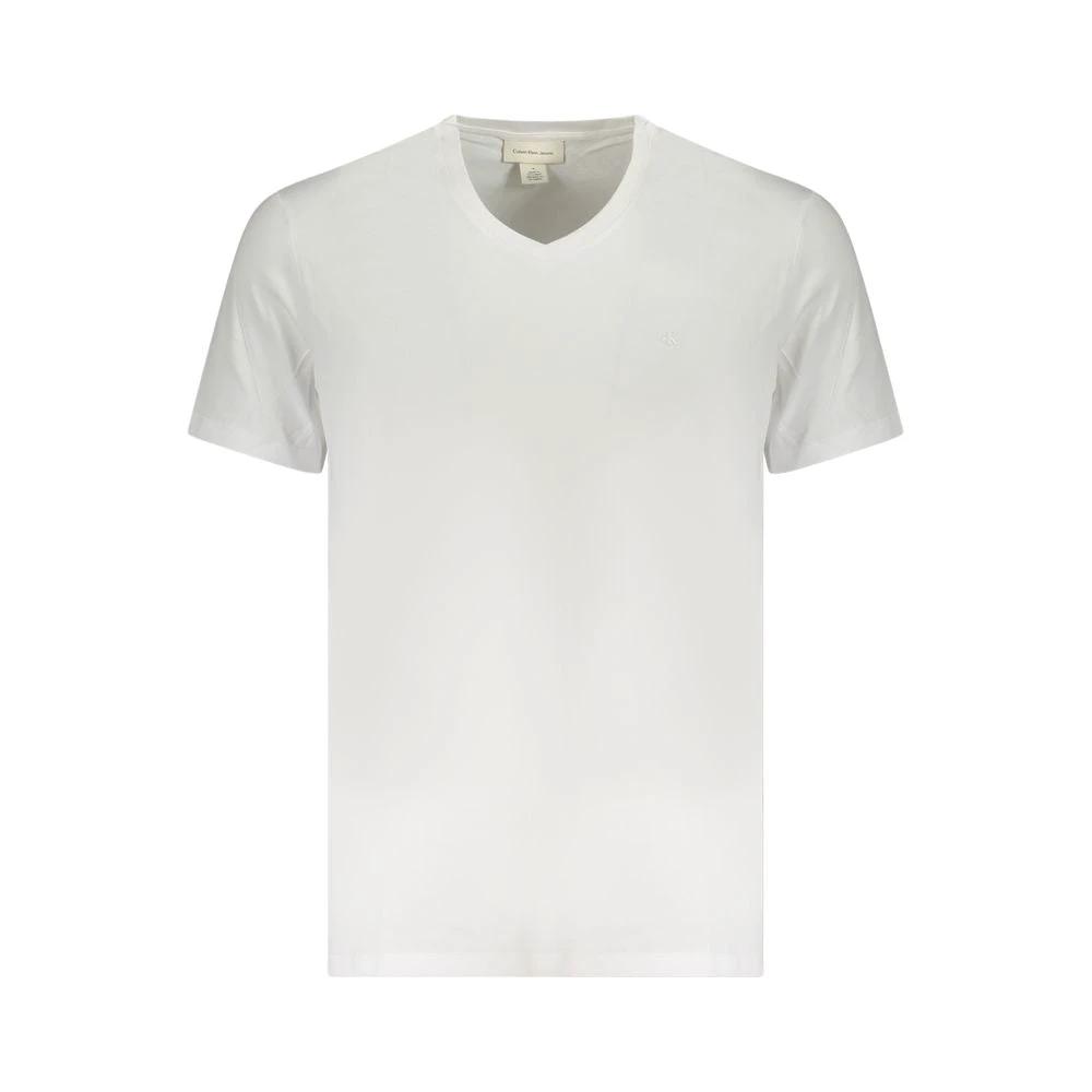 Calvin Klein Bianco Cotton Men T-Shirt by Calvin Klein