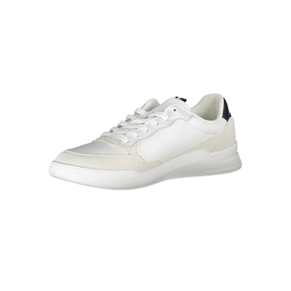 Tommy Hilfiger White Leather Men Sneaker Tommy Hilfiger
