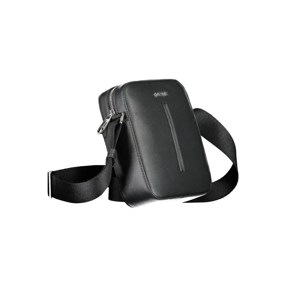 Calvin Klein Black Polyester Men's Shoulder Bag Calvin Klein