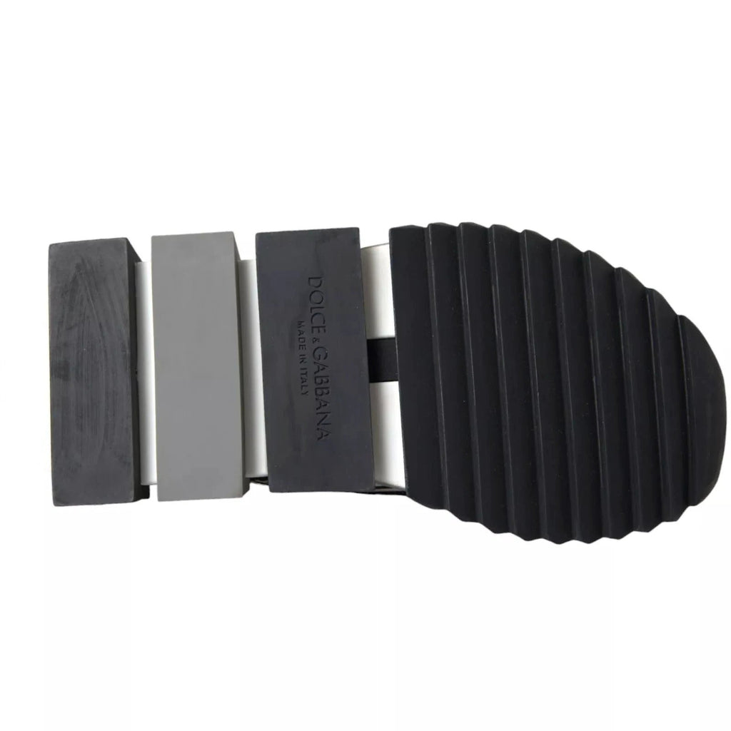 Dolce & Gabbana Black White Slip On Sorrento Sneakers Shoes by Dolce & Gabbana