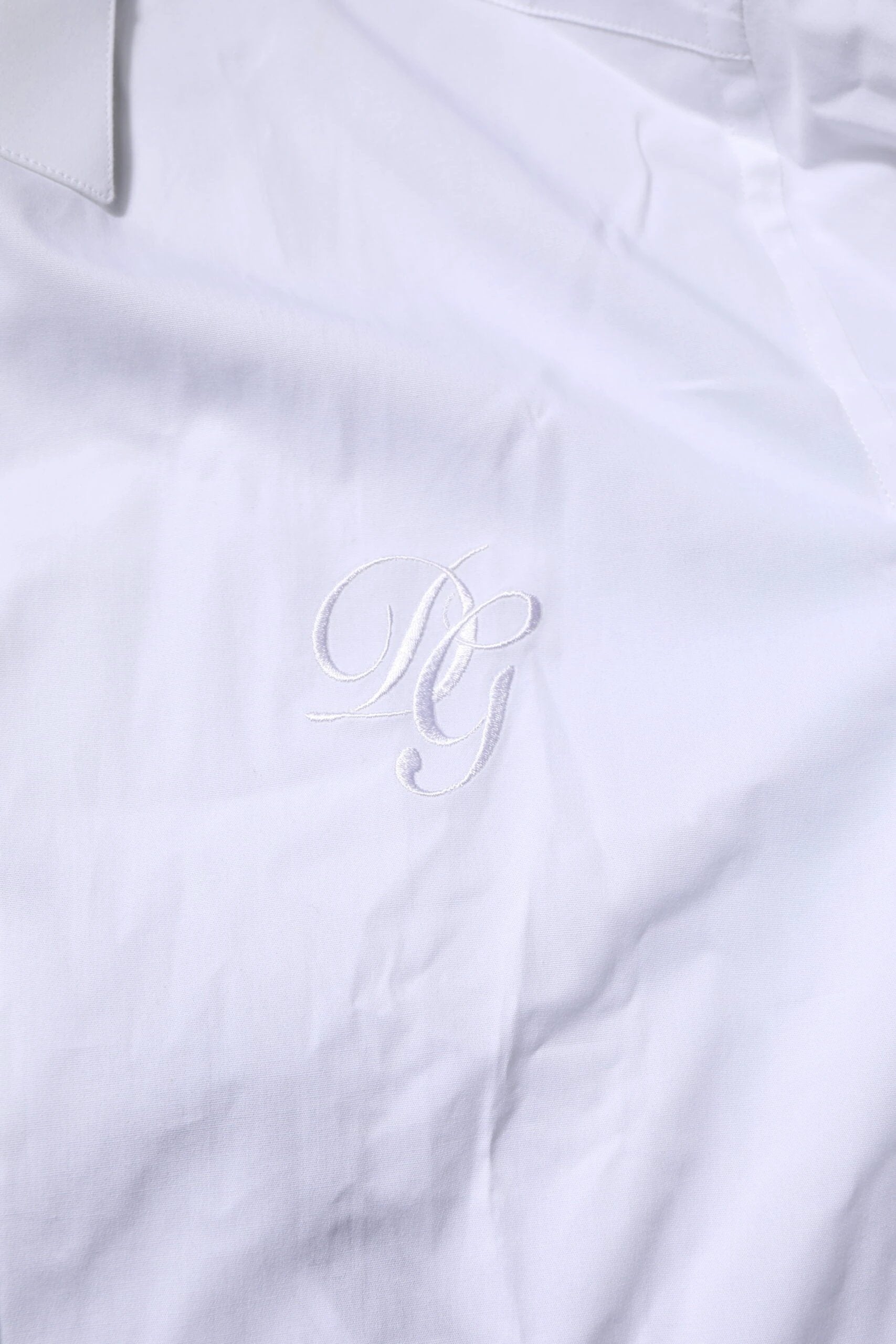 Dolce & Gabbana White Cotton GOLD Long Sleeves Formal Shirt by Dolce & Gabbana