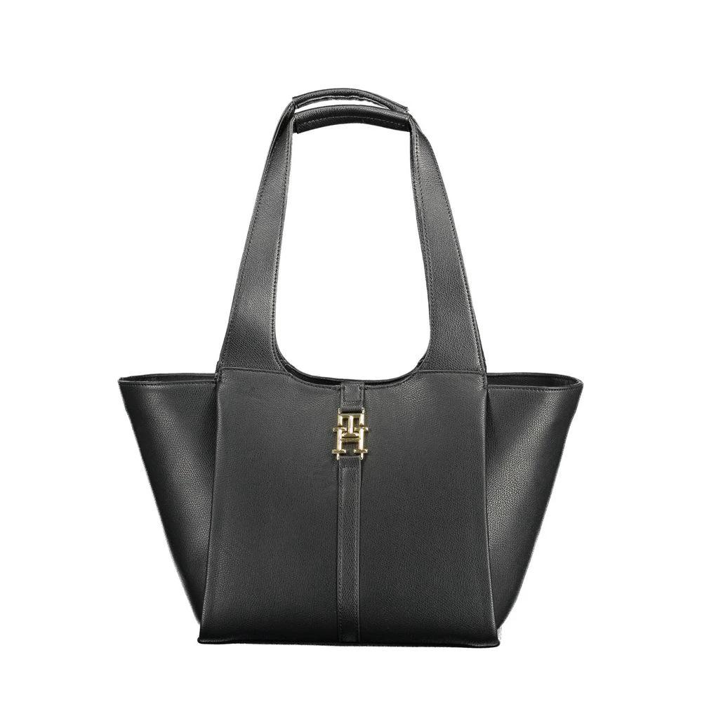 Tommy Hilfiger Black Polyurethane Women Handbag Tommy Hilfiger