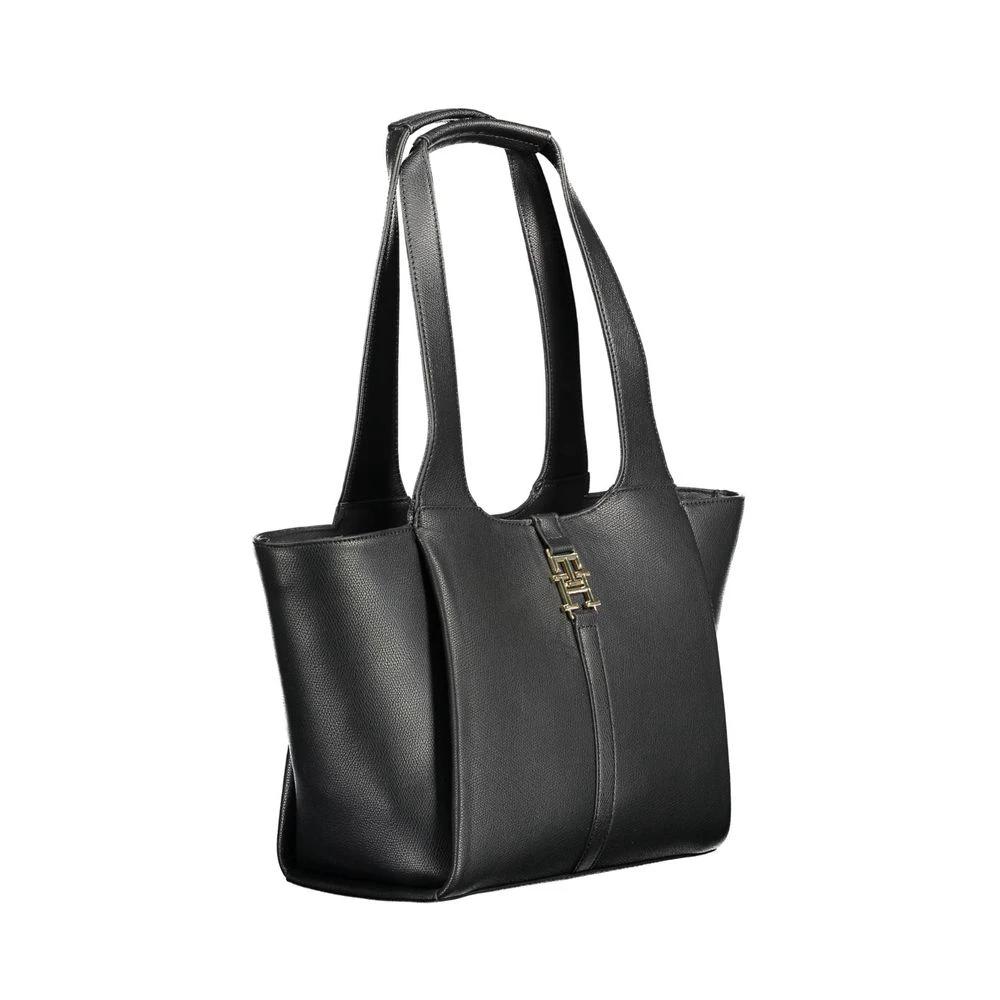 Tommy Hilfiger Black Polyurethane Women Handbag Tommy Hilfiger