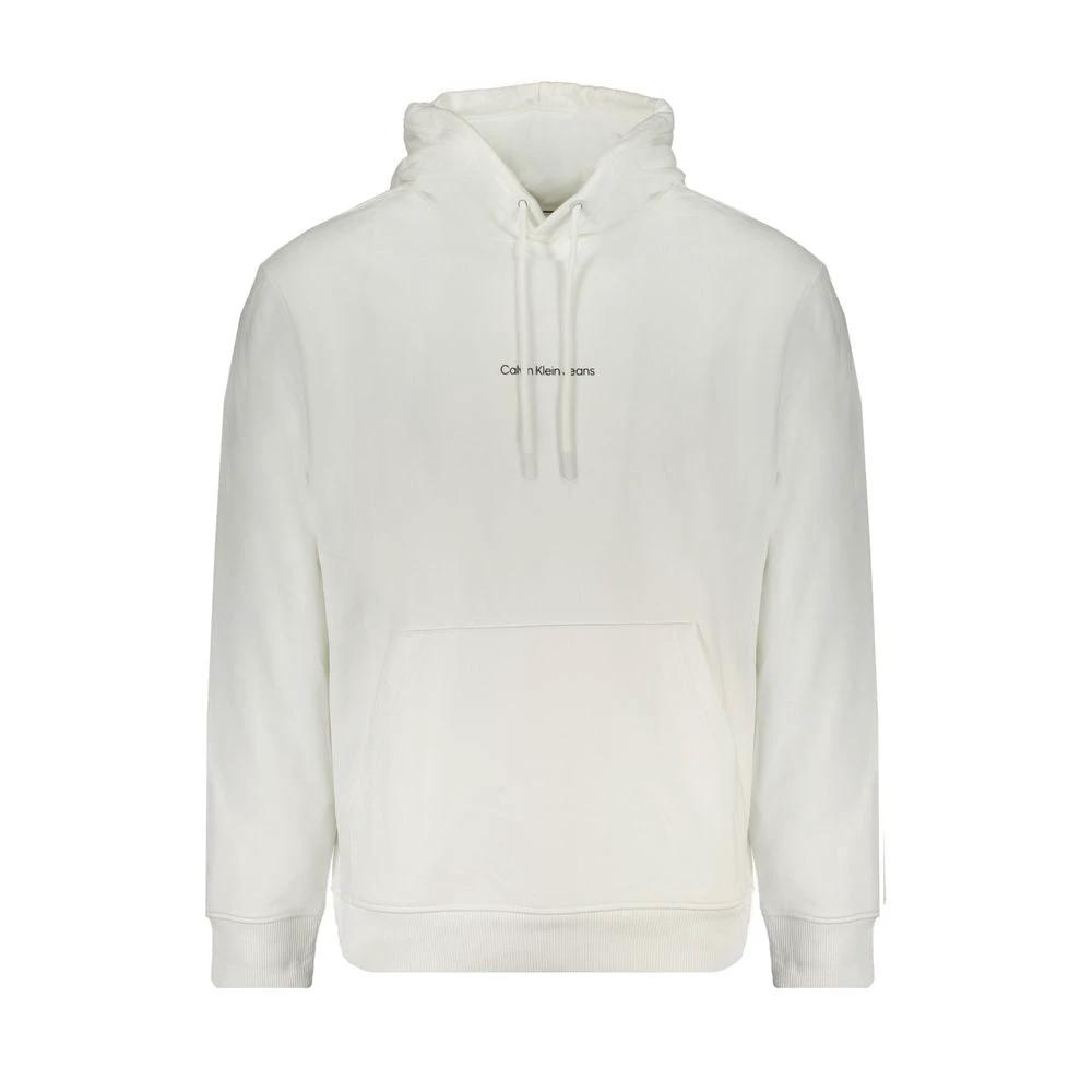 Calvin Klein White Cotton Men's Sweatshirt Calvin Klein