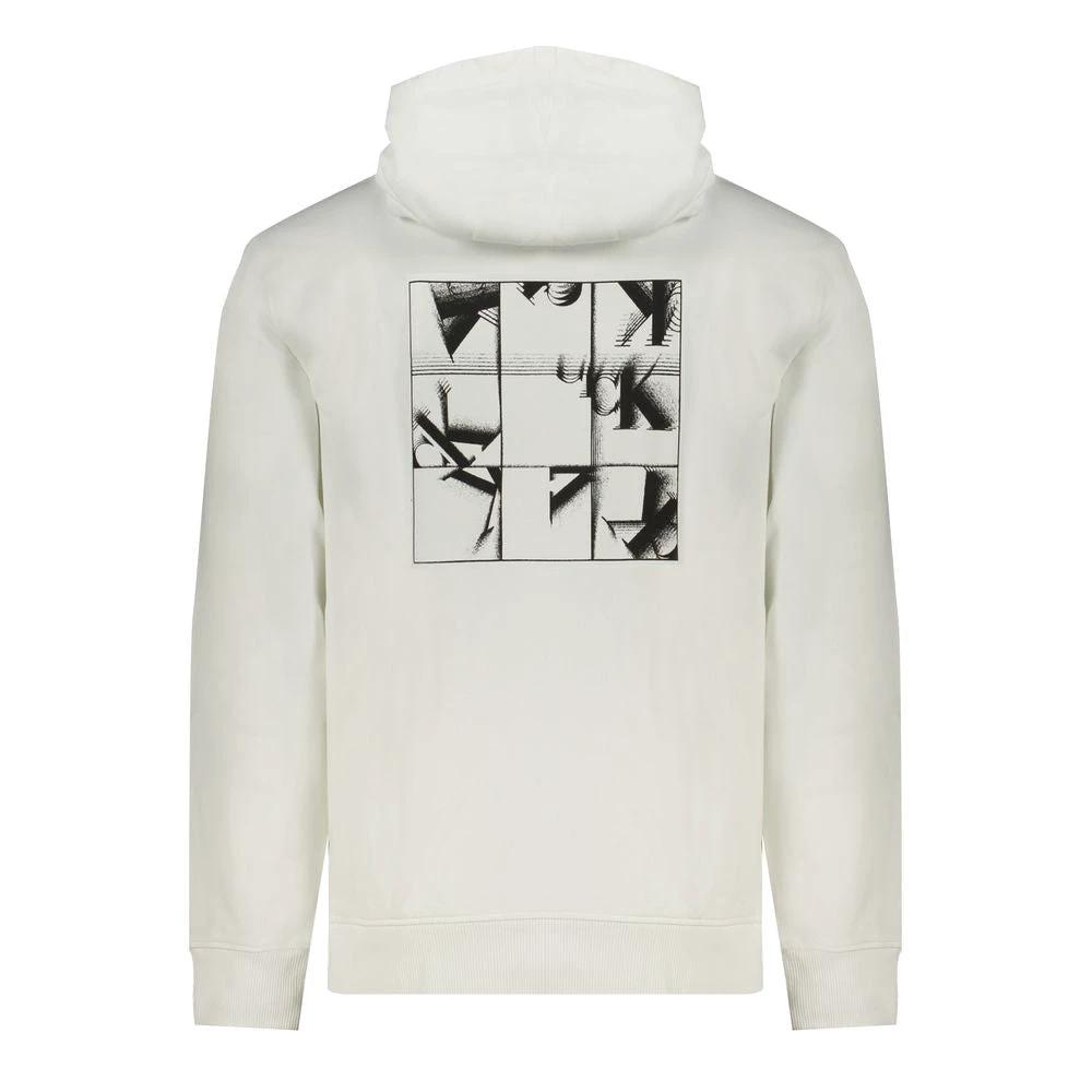 Calvin Klein White Cotton Men's Sweatshirt Calvin Klein