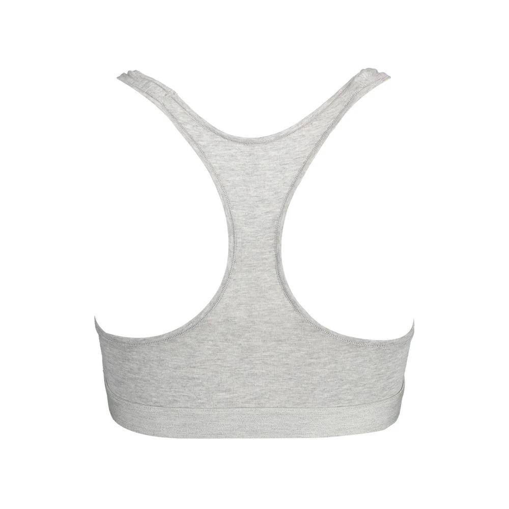 Tommy Hilfiger Grigio Cotton Women's Sports Bra Tommy Hilfiger