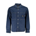 Calvin Klein Blu Cotton Men Jacket Calvin Klein