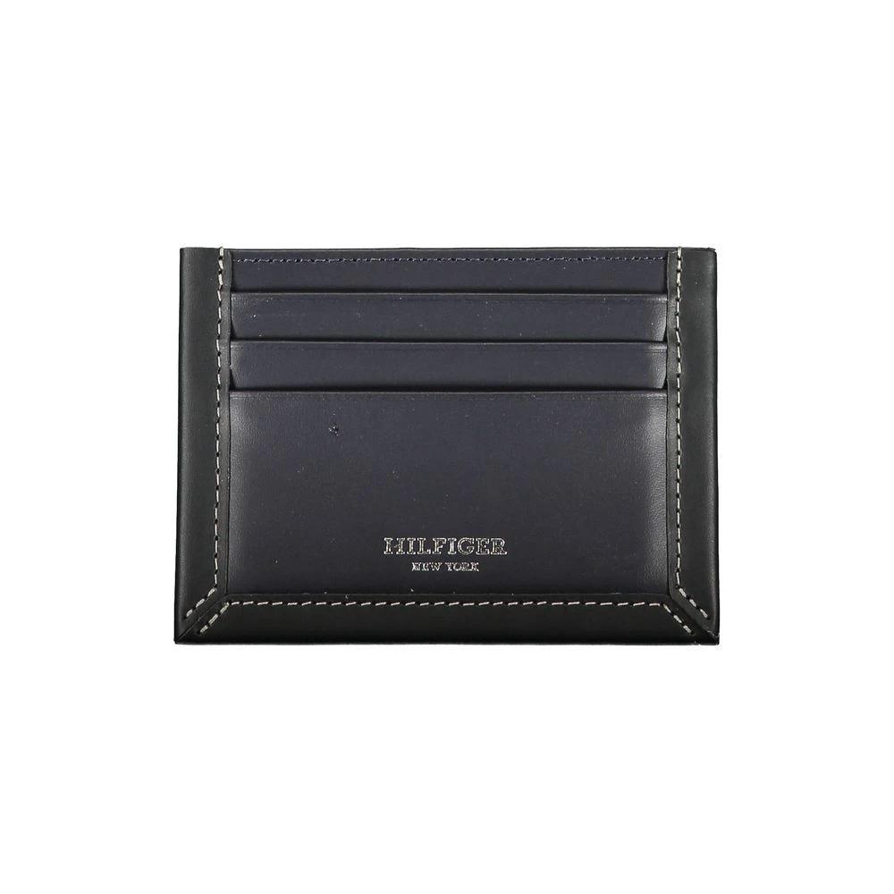 Tommy Hilfiger Blue Leather Men Wallet