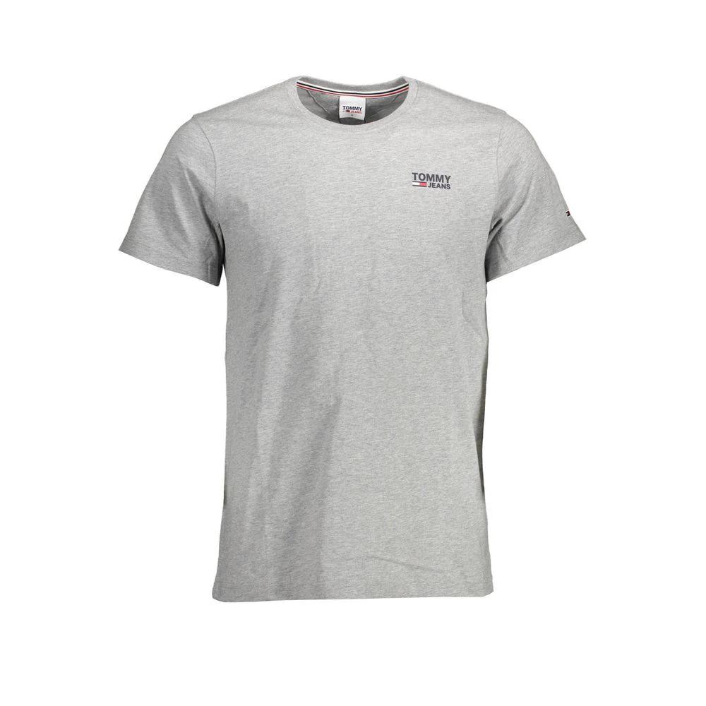 T-shirt homme Tommy Hilfiger Grigio en coton biologique
