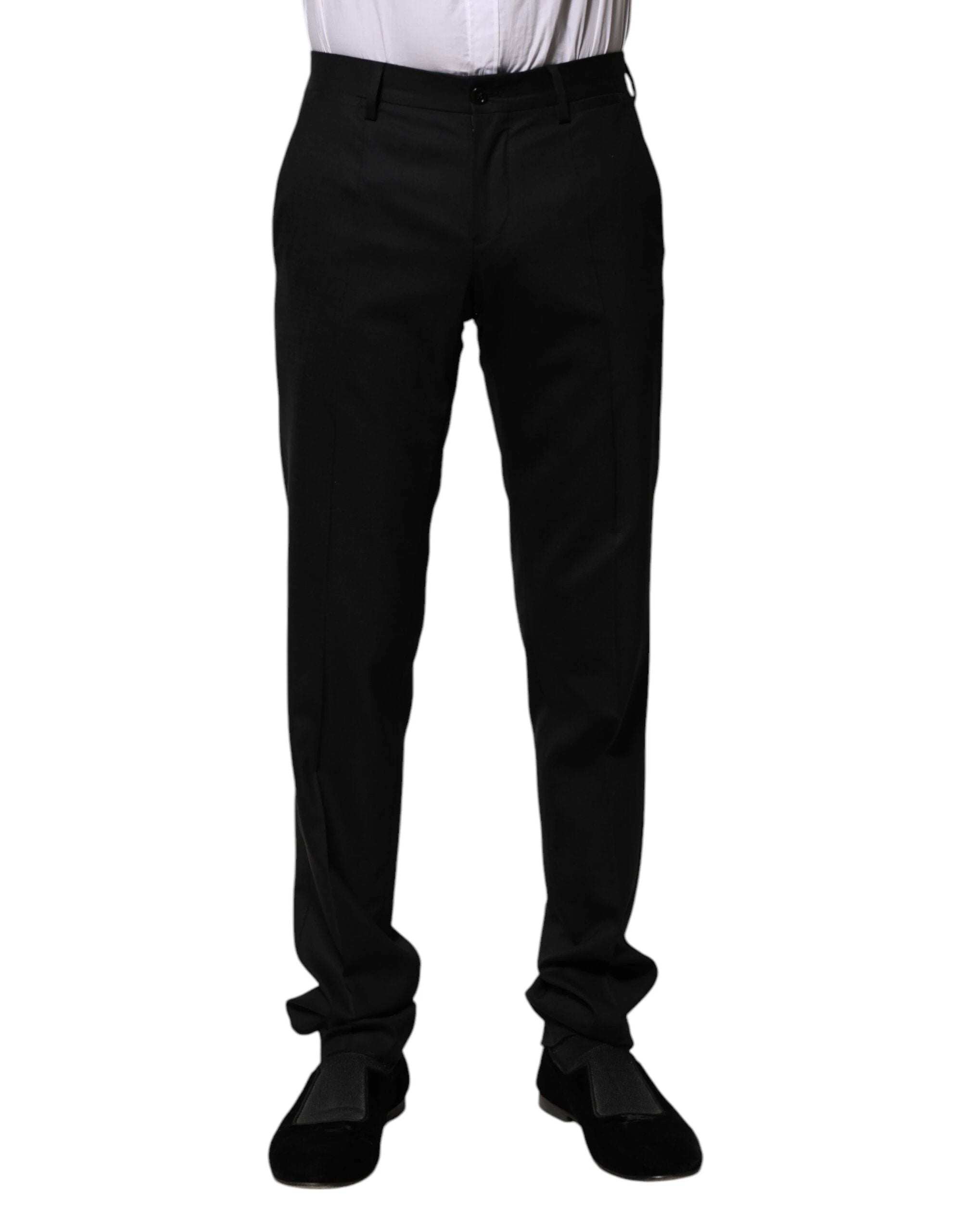 Dolce & Gabbana Black Wool Formal Dress Pants by Dolce & Gabbana