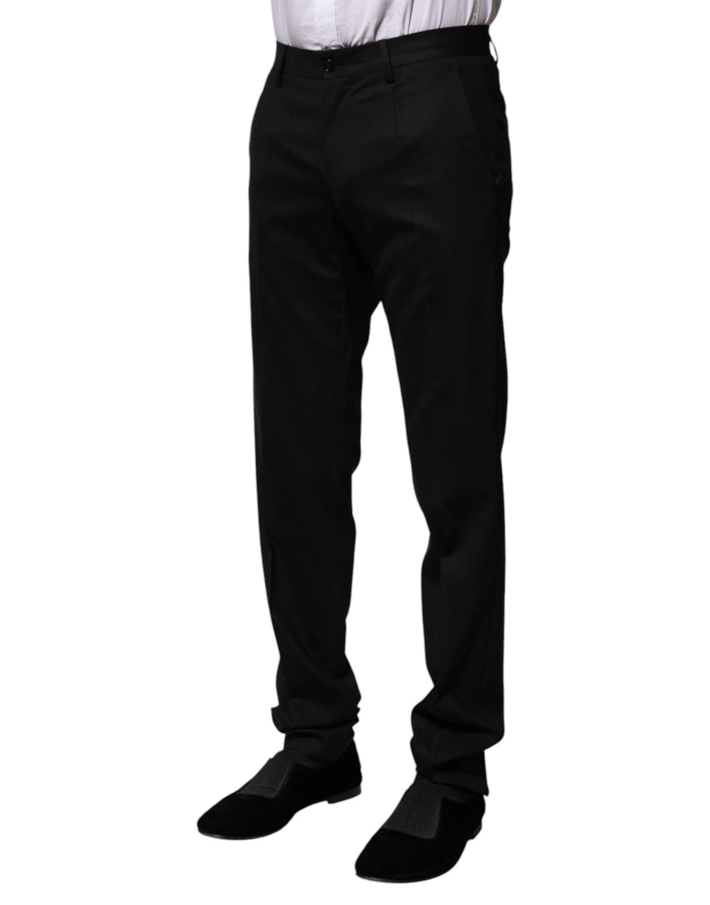 Dolce & Gabbana Black Wool Formal Dress Pants by Dolce & Gabbana