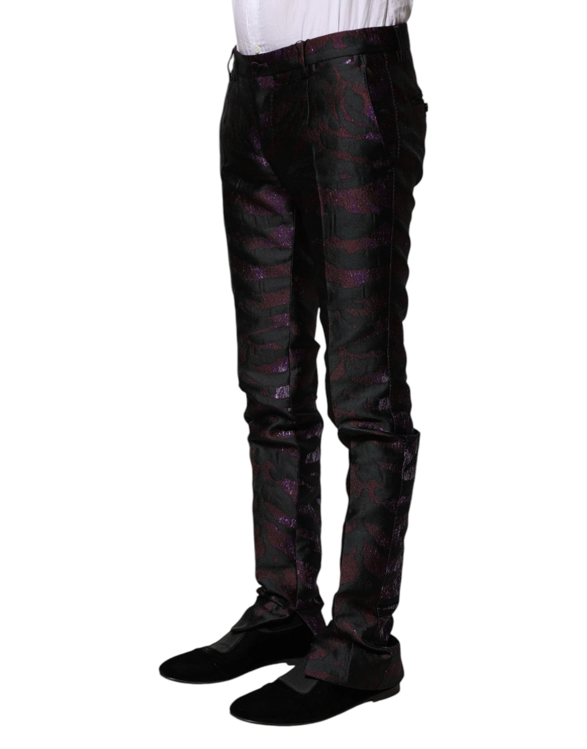 Dolce & Gabbana Multicolor Polyester Patterned Pants by Dolce & Gabbana