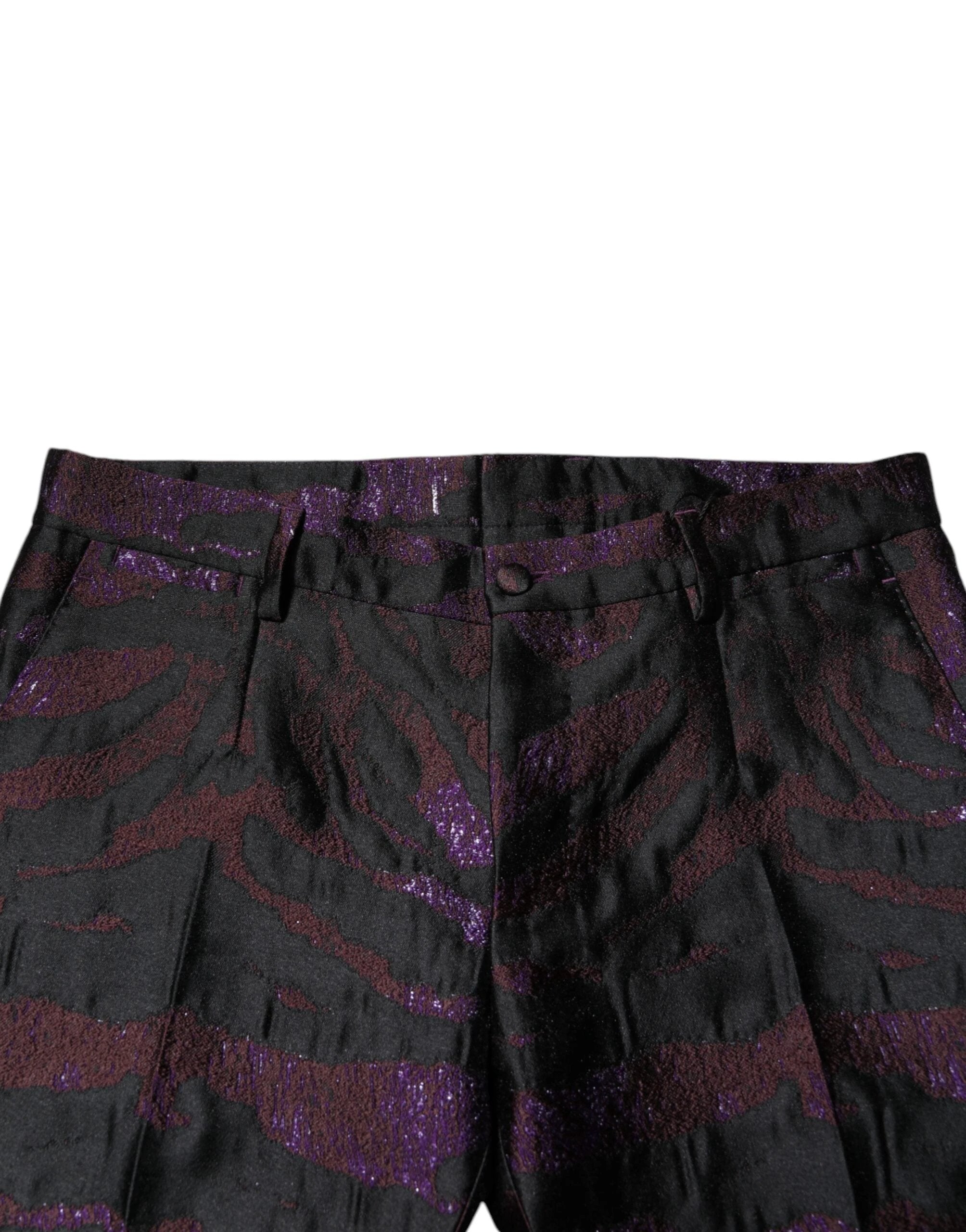 Dolce & Gabbana Multicolor Polyester Patterned Pants by Dolce & Gabbana
