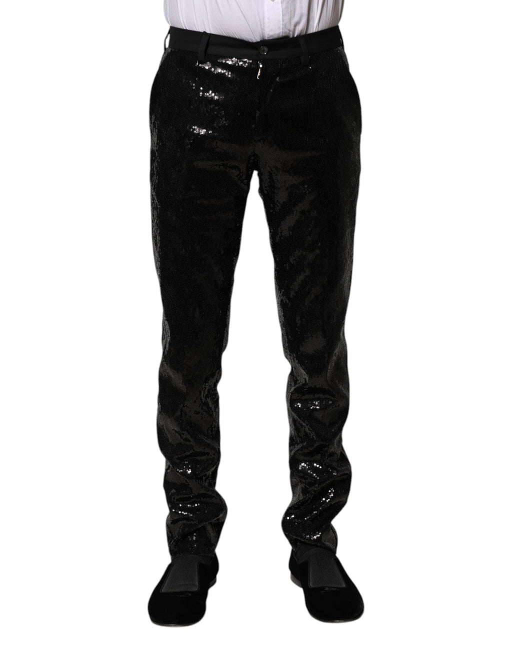 Dolce & Gabbana Black Sequined Embellishment Pants by Dolce & Gabbana