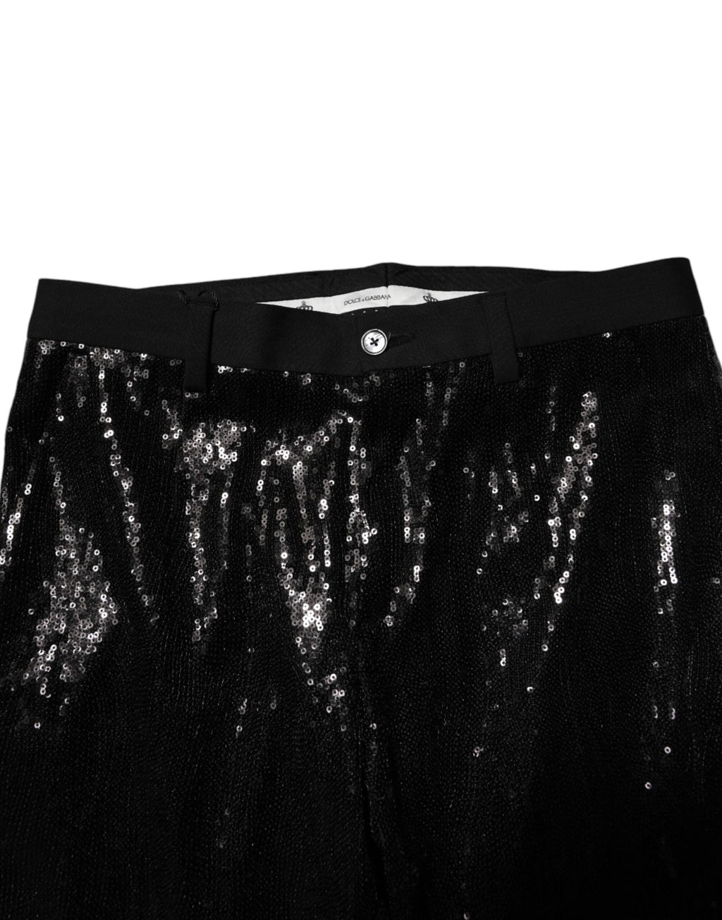 Dolce & Gabbana Black Sequined Embellishment Pants by Dolce & Gabbana