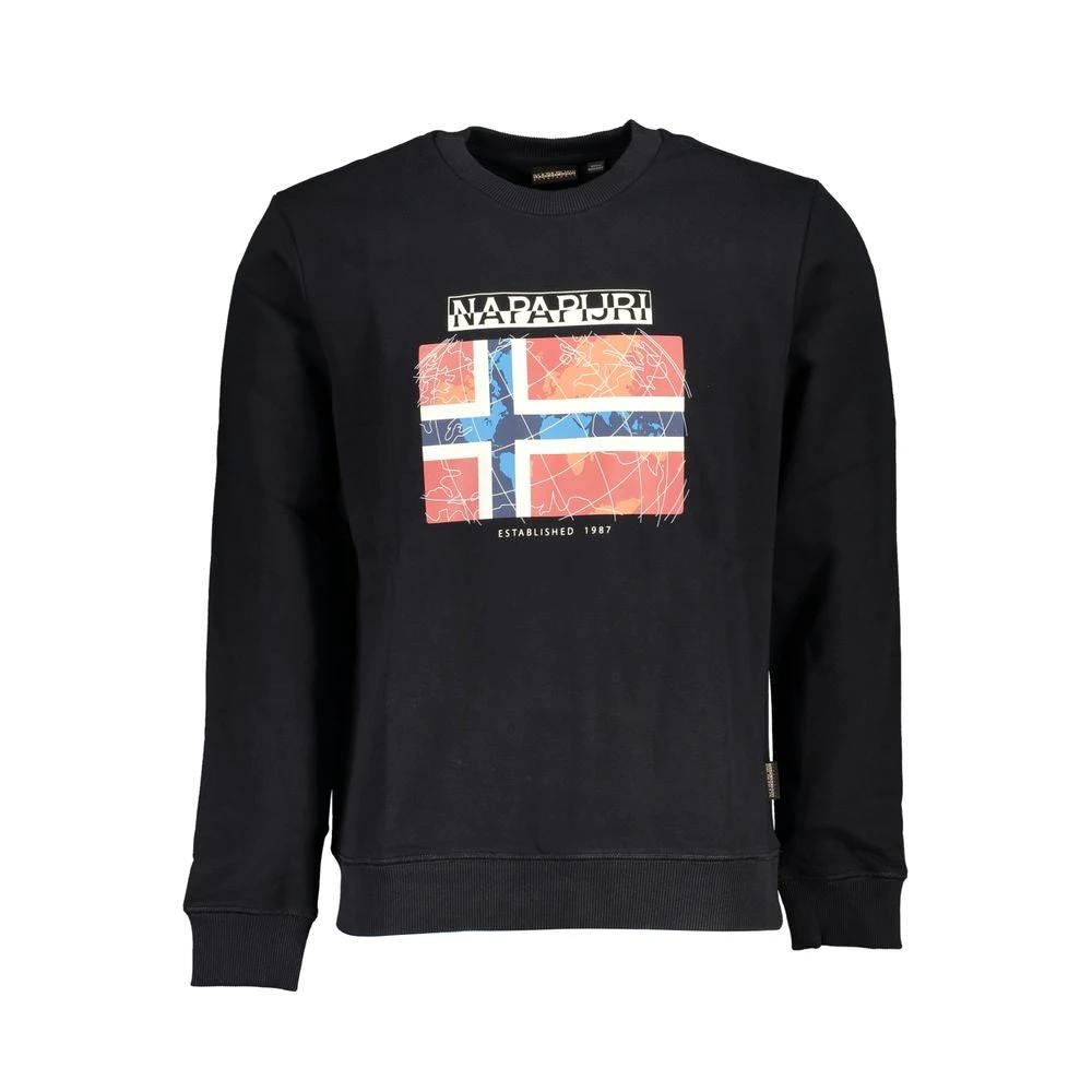 Sweat-shirt Napapijri en coton noir pour homme