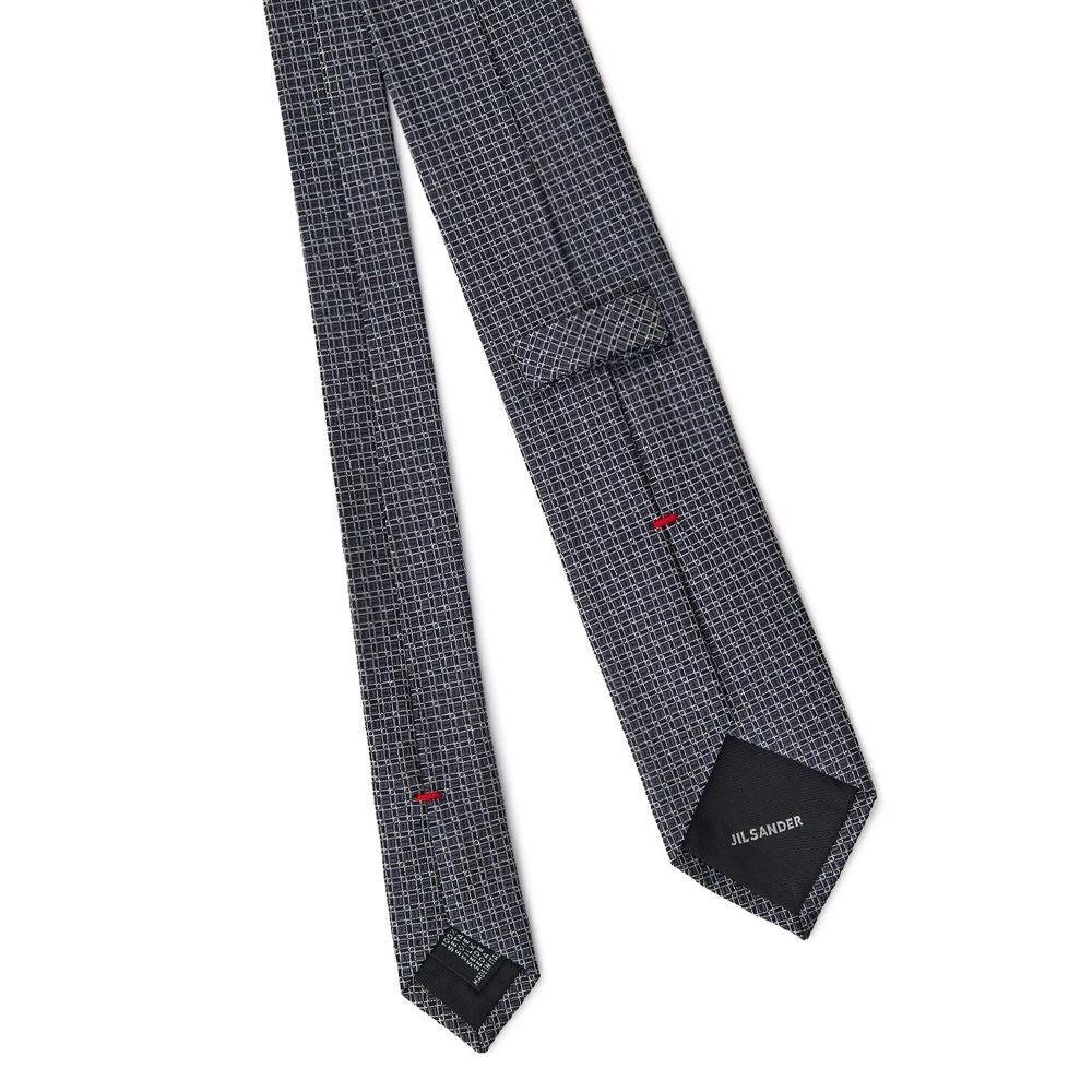 Jil Sander Gray Silk Tie by Jil Sander