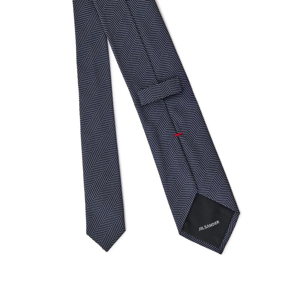 Jil Sander Blue Silk Tie by Jil Sander
