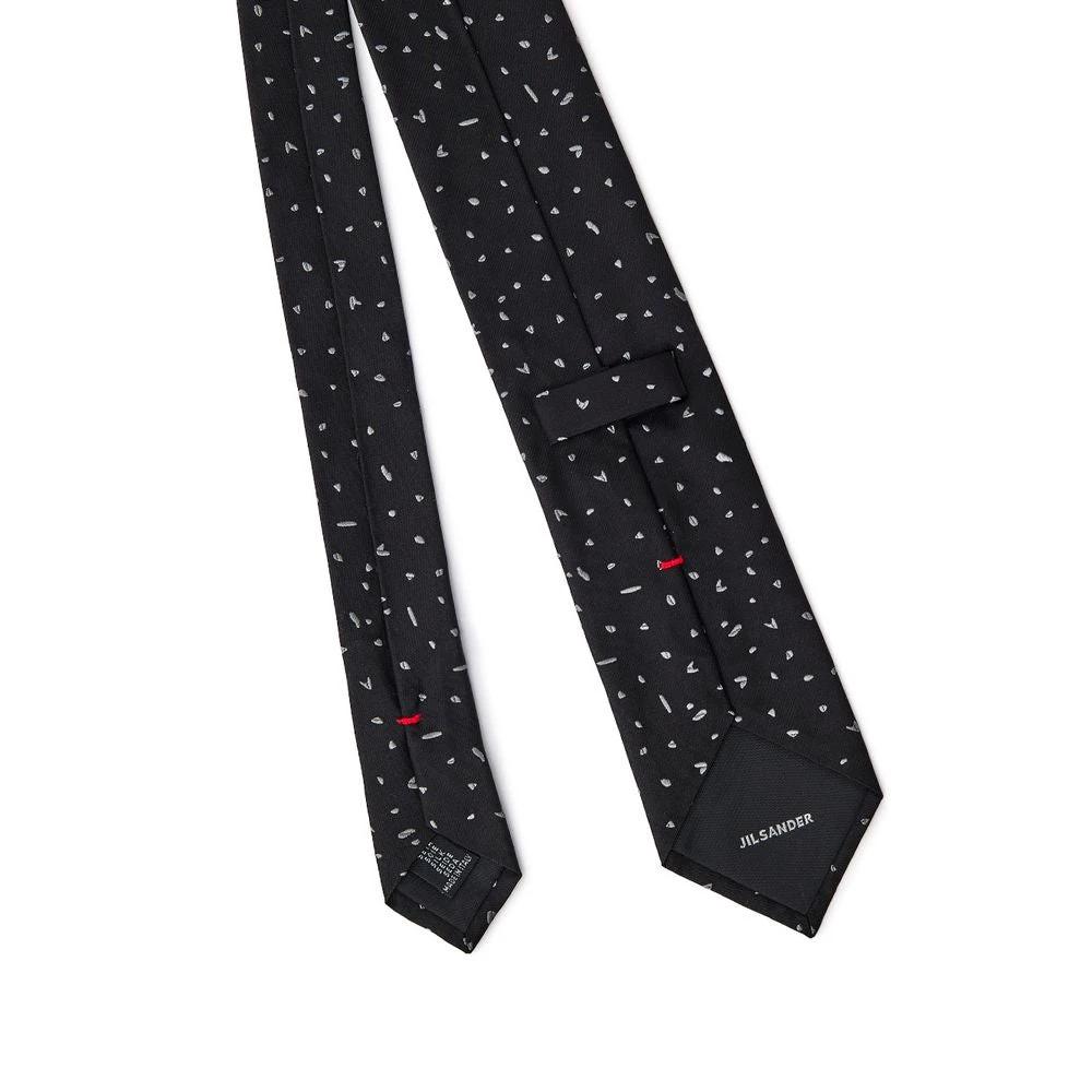 Jil Sander Black Silk Tie by Jil Sander