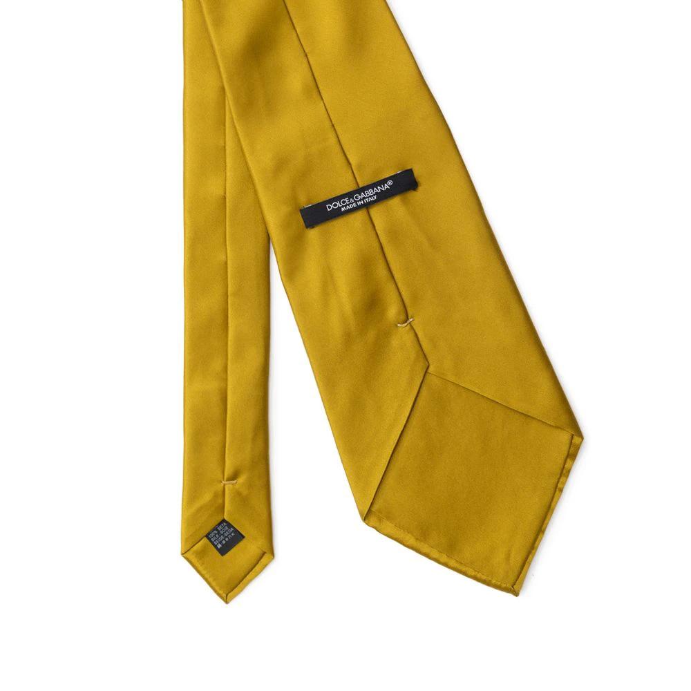 Dolce & Gabbana Yellow Silk Tie by Dolce & Gabbana