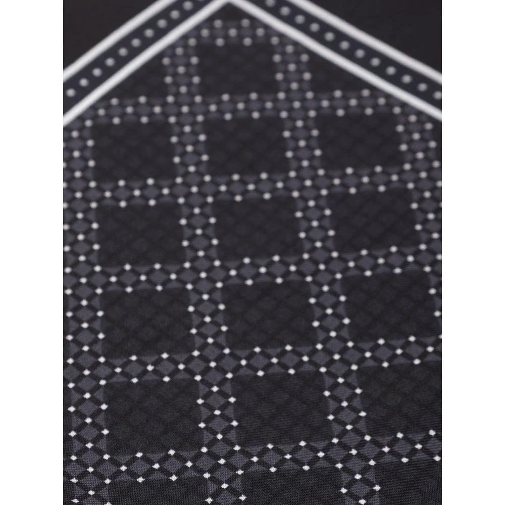 Dolce & Gabbana Black Silk Pocket Square by Dolce & Gabbana
