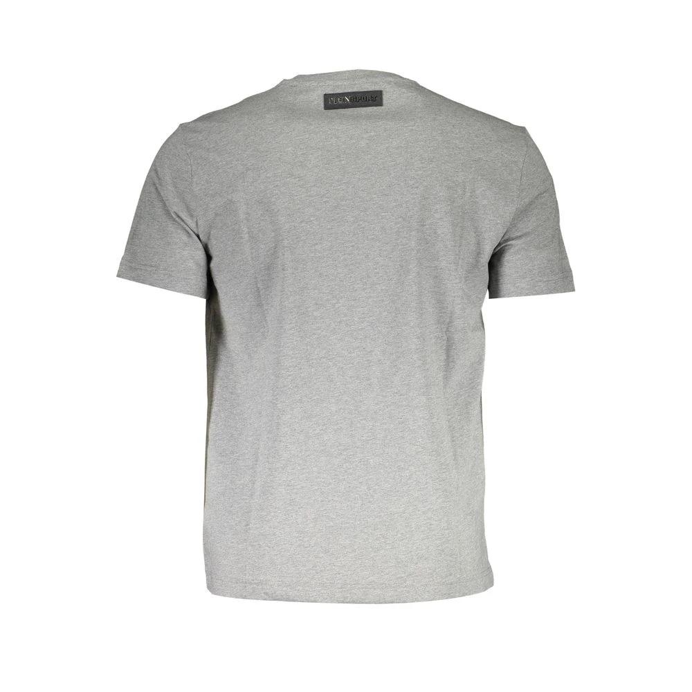 T-shirt homme Plein Sport gris en coton