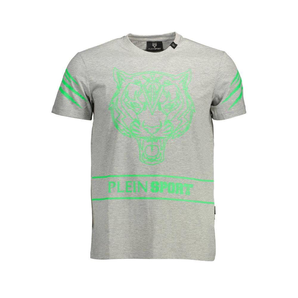Plein Sport Grigio Cotton Men's T-Shirt Plein Sport