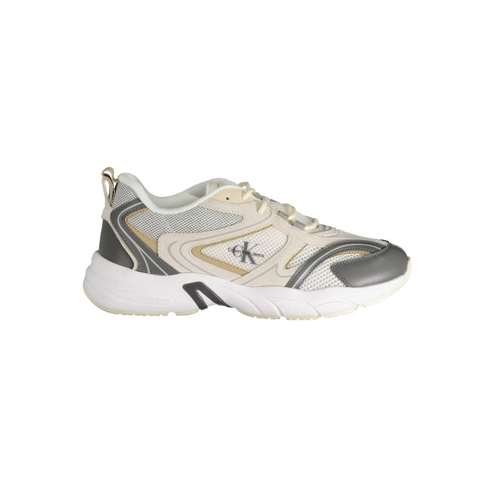 Baskets Calvin Klein beiges en polyuréthane pour homme