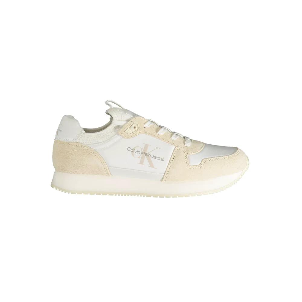 Baskets blanches Calvin Klein en polyester pour homme