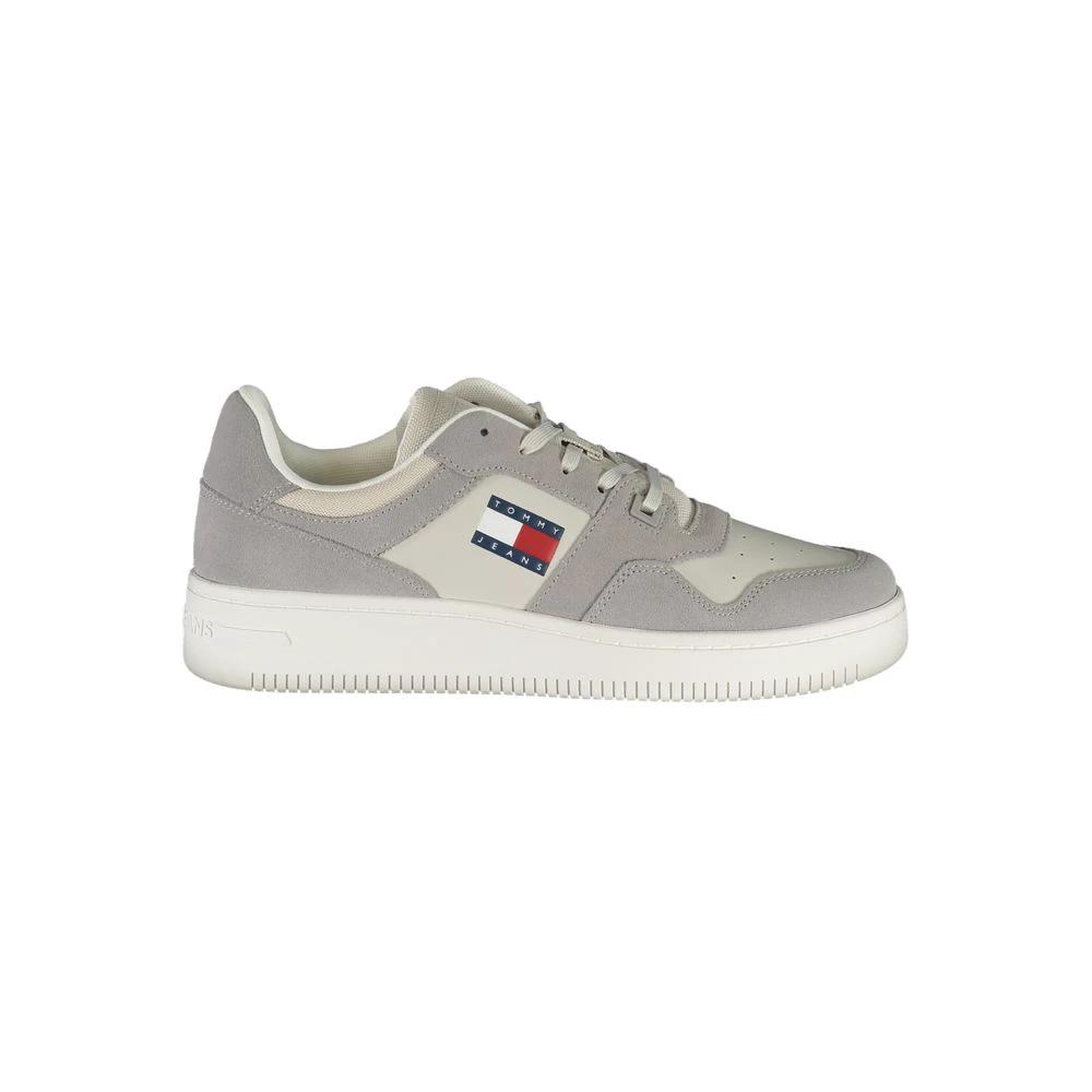 Baskets Tommy Hilfiger Grigio Pelle pour homme
