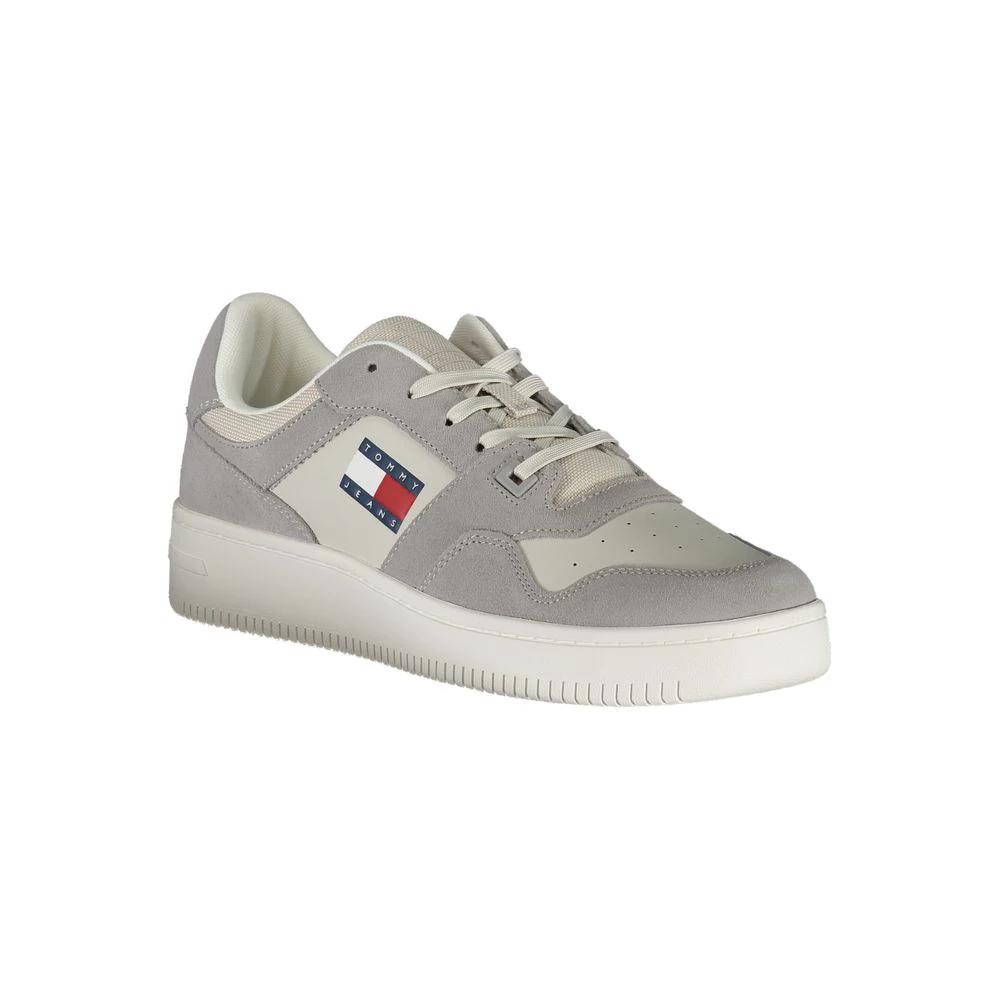 Baskets Tommy Hilfiger Grigio Pelle pour homme