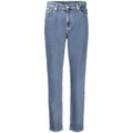 Jean mom Calvin Klein bleu en coton pour femme