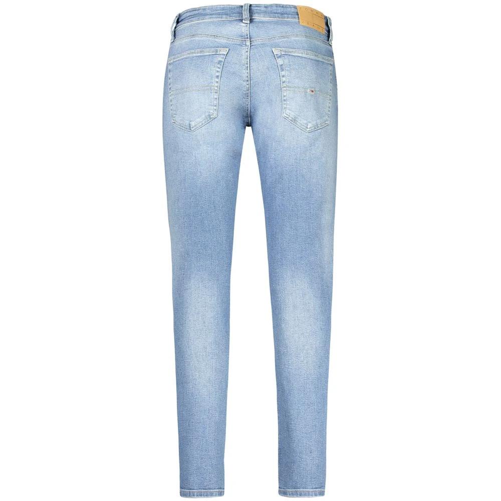 Jean slim fuselé en coton Tommy Hilfiger Azzurro pour homme