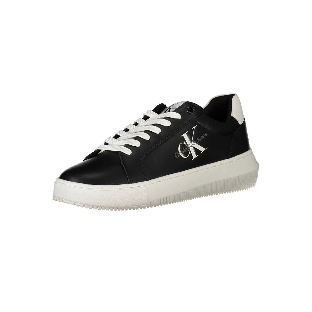Baskets Calvin Klein en cuir noir pour femme