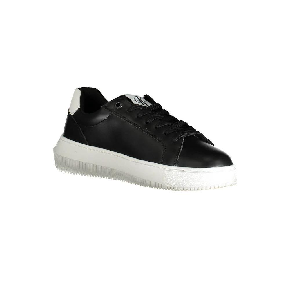 Baskets Calvin Klein en cuir noir pour femme