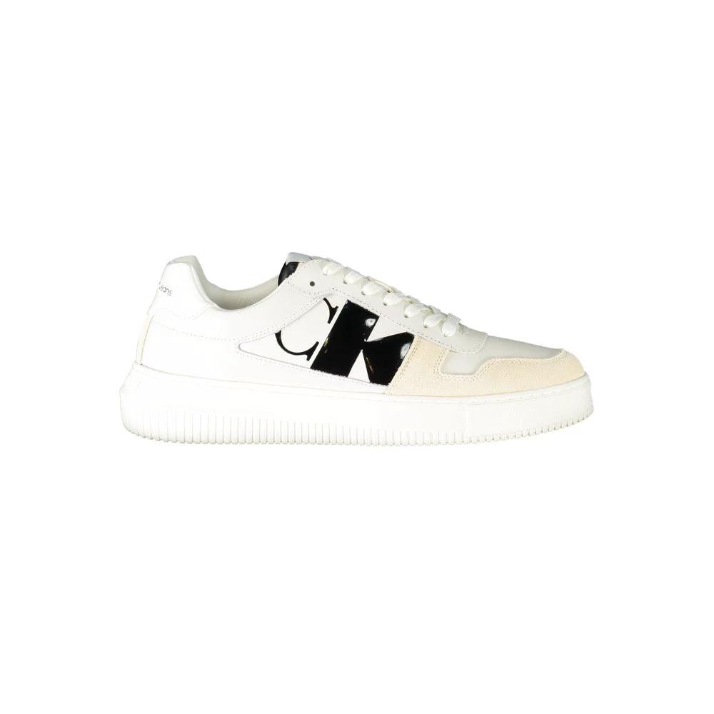 Calvin Klein Bianco Leather Men Sneaker Calvin Klein