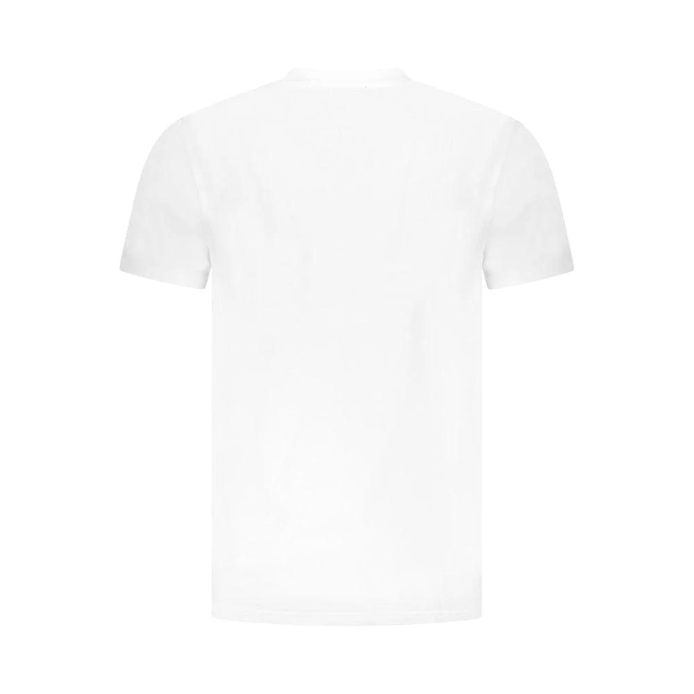 T-shirt homme Cavalli Class Bianco en coton