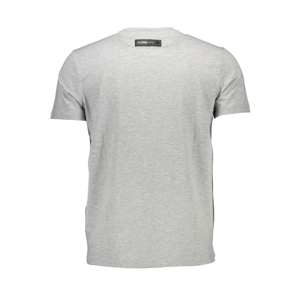 Plein Sport Gray Cotton Men T-Shirt by Plein Sport