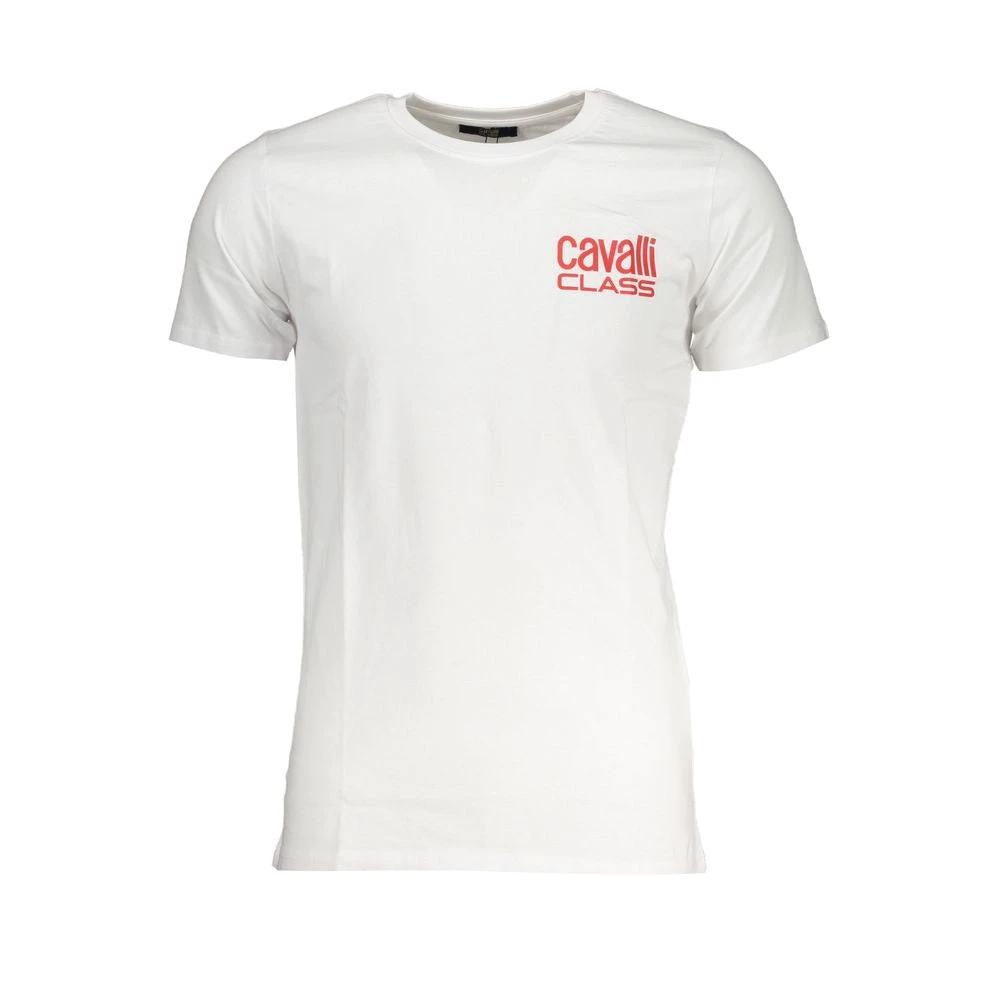 T-shirt homme Cavalli Class en coton blanc