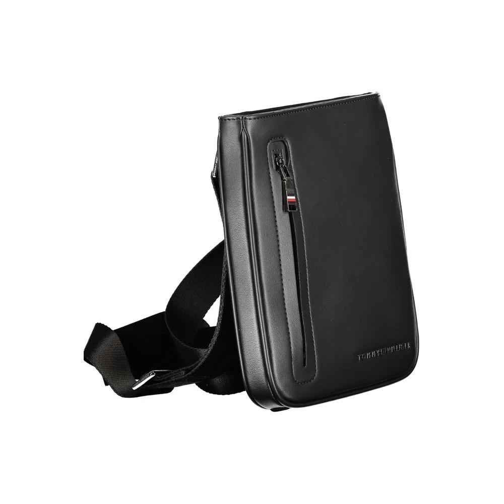 Sac bandoulière Tommy Hilfiger pour homme en polyuréthane noir