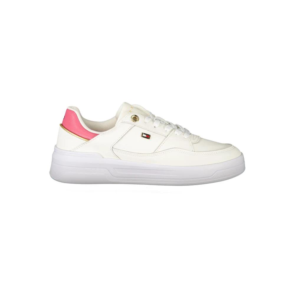 Tommy Hilfiger Bianco Polyurethane Women Sneaker Tommy Hilfiger