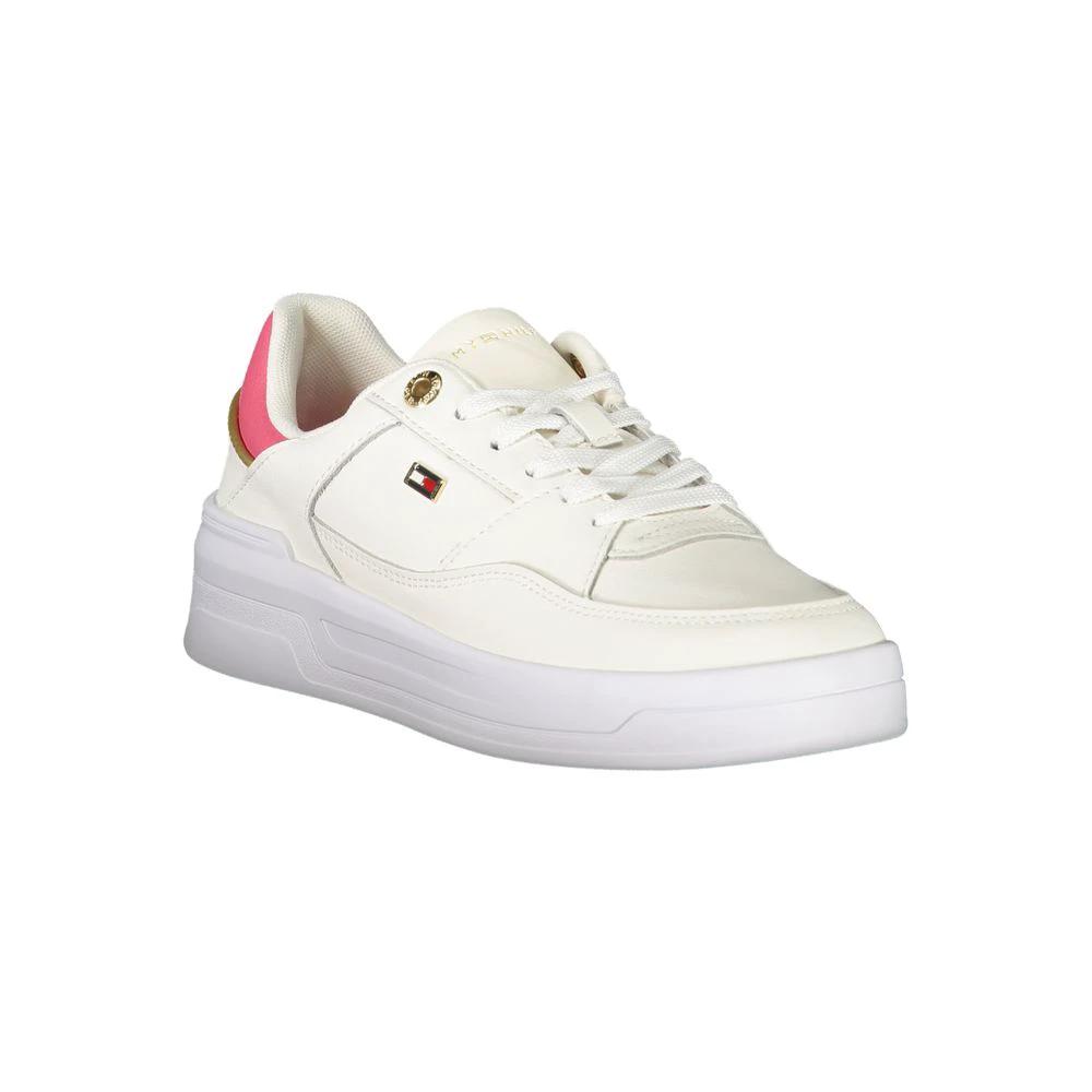 Tommy Hilfiger Bianco Polyurethane Women Sneaker Tommy Hilfiger