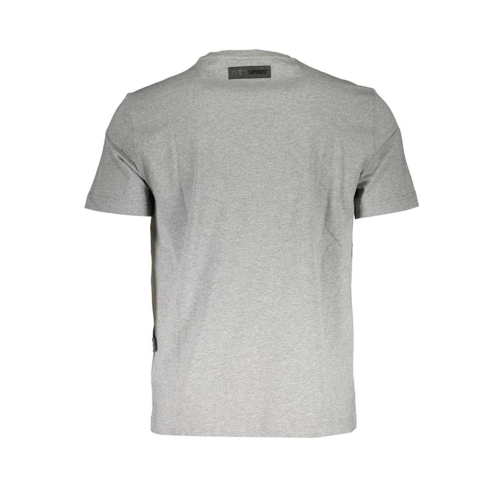 Plein Sport Grigio Cotton Men T-Shirt