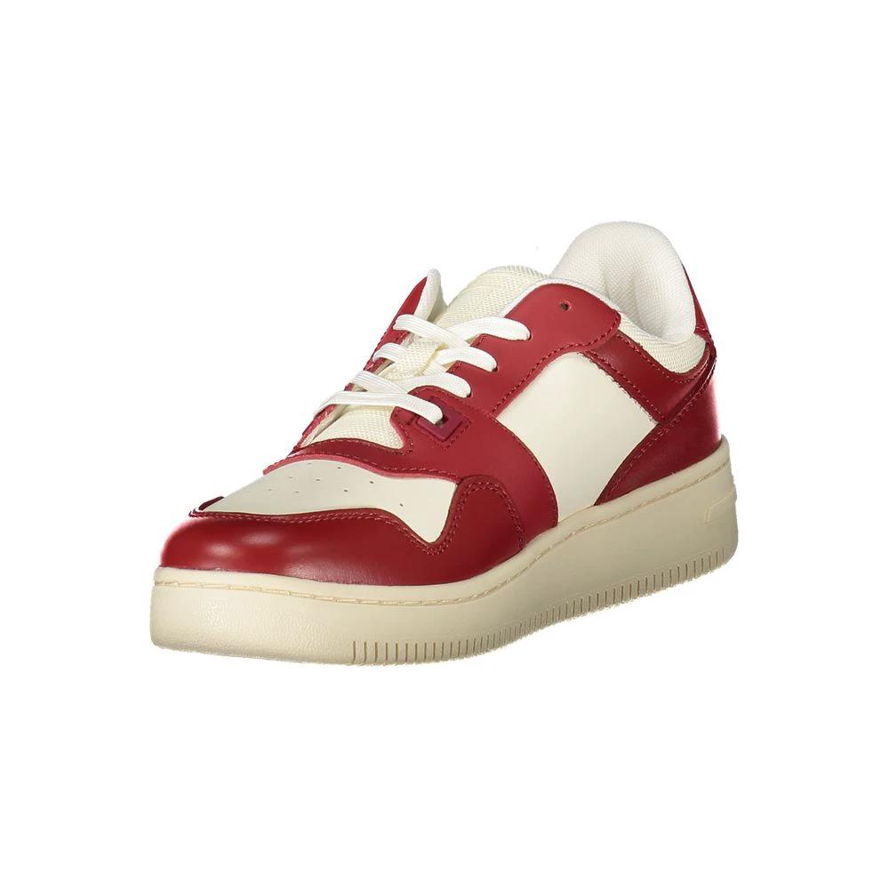 Baskets Tommy Hilfiger Rosso en cuir pour femmes